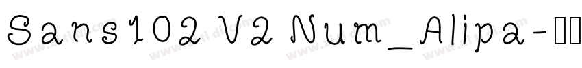 Sans102 V2 Num_Alipa字体转换